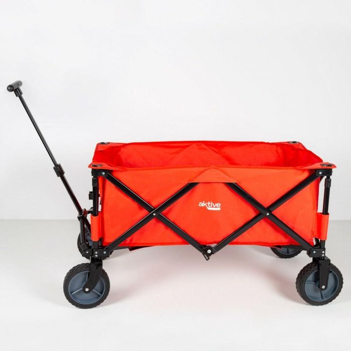 Carro portatodo playa rojo aktive . soporta 60kg 90x47x55/91cm 5