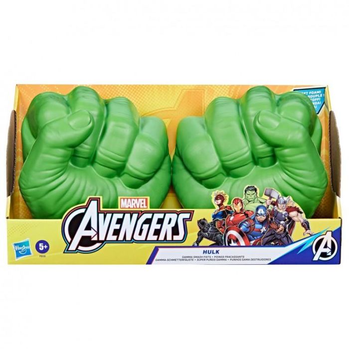 Hasbro F9332 Puños Gamma de Hulk Avengers Juguete de Rol para Niños con Bandas de Agarre Internas para Movimientos Poderosos y Seguros, Edad +5 años. 2 Hasbro F9332 Puños Gamma de Hulk Avengers Juguete de Rol para Niños con Bandas de Agarre Internas para Movimientos Poderosos y Seguros, Edad +5 años. 2