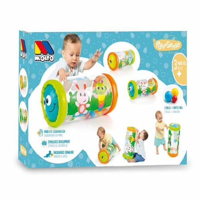 Activity roller. tubo de plastico hinchable y transparente. el bebe podrá gatear y pasar las bolitas de un lado a otro. 9