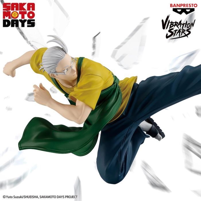 Banpresto BP29353P Figura Sakamoto Taro II Sakamoto Days Vibration Stars 17cm PVC y ABS