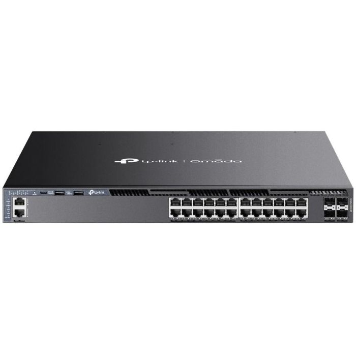 TP-Link SG6428XHP Switch Omada Gestionado L3, 24 Puertos Gigabit Ethernet PoE+, Montaje en Rack