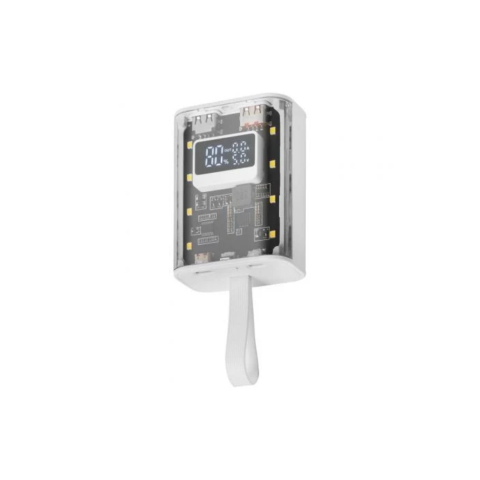 Mars Gaming Powerbank MPK-10K 10000mAh 22.5W Carga Rápida PD3.0 QC3.0 Blanca 1