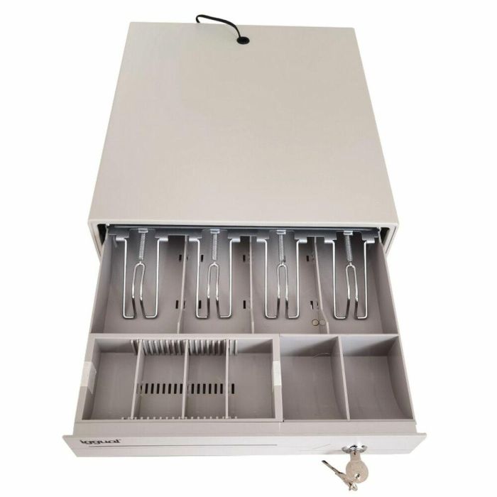 Cajón Portamonedas iggual IRON-1W IGG315316 41 cm Blanco 2 Cajón Portamonedas iggual IRON-1W IGG315316 41 cm Blanco 2