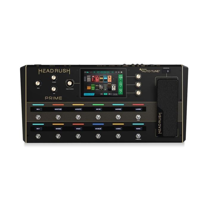 HEADRUSH Pedalera Prime con Pantalla Táctil de 7 Pulgadas, Modelado de Amplificadores, Efectos, Wi-Fi y Bluetooth. Construcción Robusta.