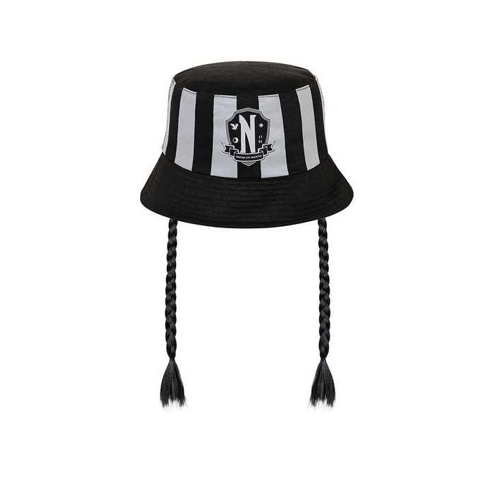 KARACTERMANIA Gorro pesquero Trenzas Miercoles Infantil 8 años 55cm 3