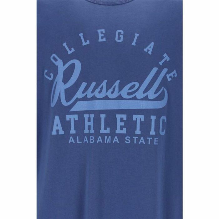 Camiseta de Manga Corta Russell Athletic Amt A30211 Azul Hombre 1 Camiseta de Manga Corta Russell Athletic Amt A30211 Azul Hombre 1