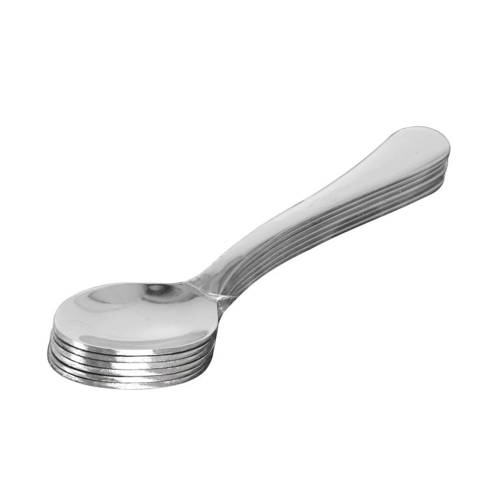 Quttin Set de 6 Cucharas de Café Clásico de Acero Inoxidable, Longitud 10.5 cm, Grosor 1.5 mm (12 Cajas)