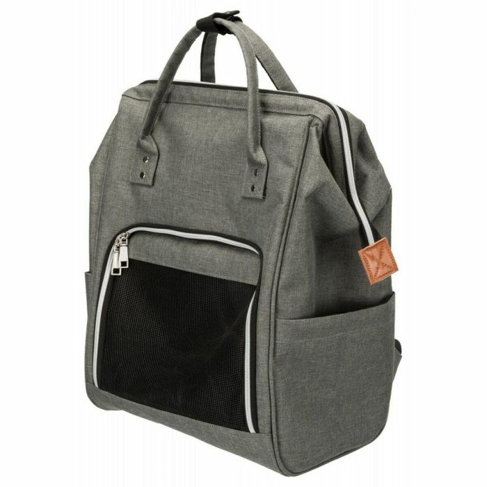 Trixie 28840 Bolsa de lona para mascotas Gris 32x42x22 cm para perros pequeños