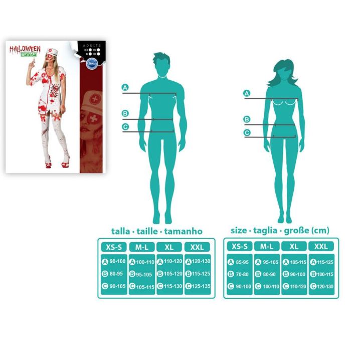 Disfraz Enfermera Sangrienta Mujer Adulto Zombie XS-S 1 Disfraz Enfermera Sangrienta Mujer Adulto Zombie XS-S 1