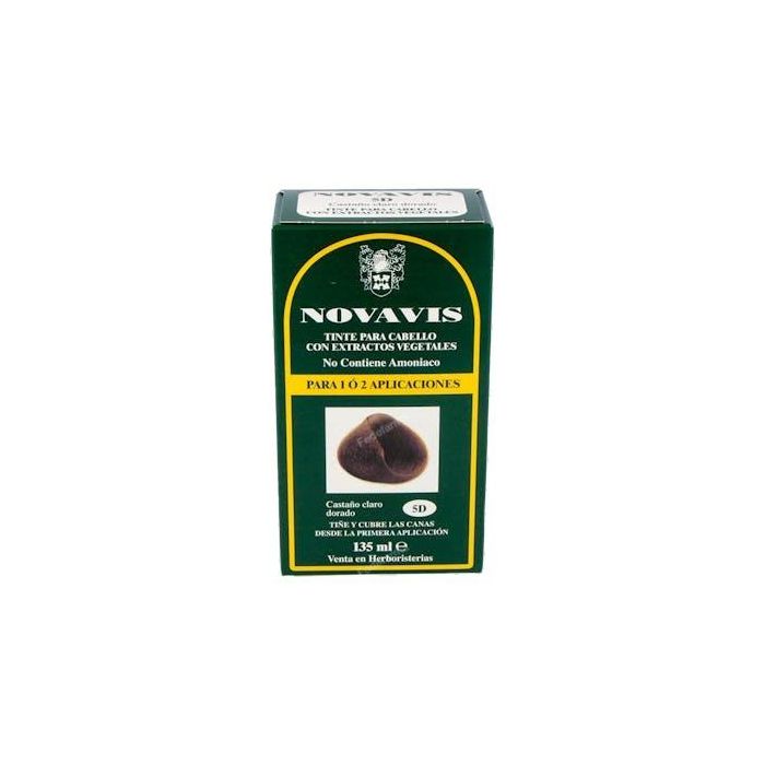 Novavis Tinte Castaño Claro Dorado 5D 135ml - Con Extractos Vegetales Sin Amoníaco