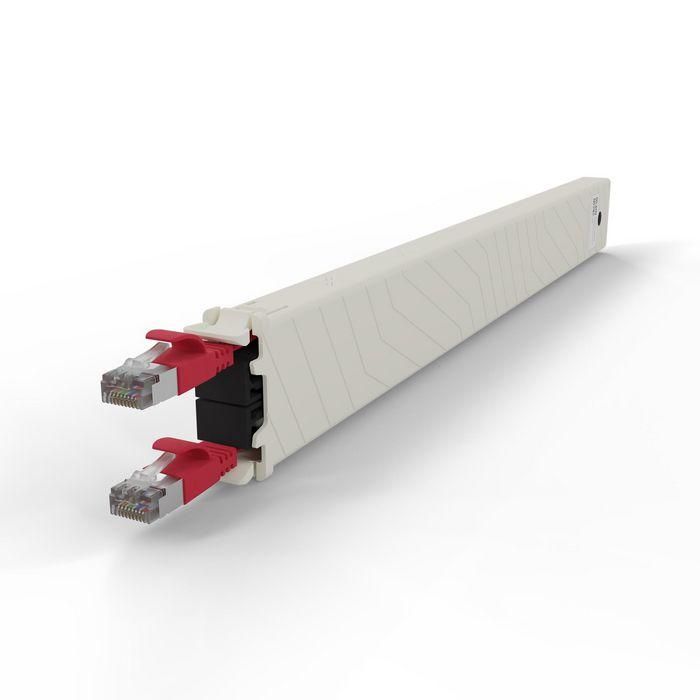 PATCHBOX patchbox.one Cassette de Cable Cat.6a STP PoE 8RU Red para Sistema Modular de Rack - Conectividad de Red Profesional 5