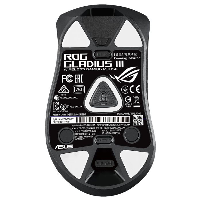 Asus ROG Gladius III Ratón Óptico USB 19000 DPI Mano Derecha 90MP0270-BMUA00 Negro 12