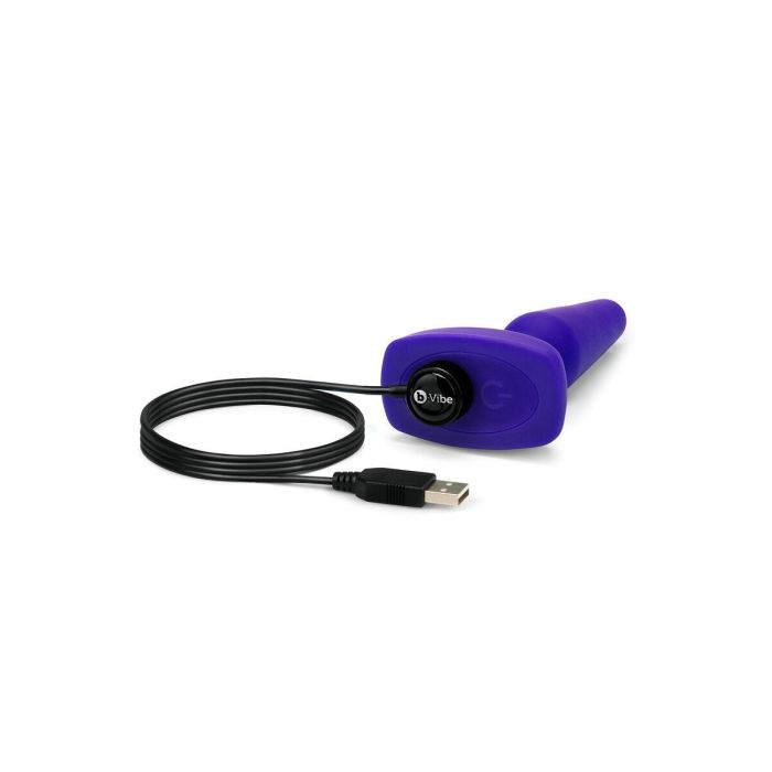 Plug anal con control remoto B-Vibe 05882530000 Morado 6 Plug anal con control remoto B-Vibe 05882530000 Morado 6