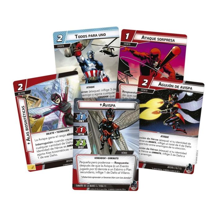 Fantasy Flight Games Marvel Champions Wasp Pack de Héroe 60 Cartas Juego de Mesa 1