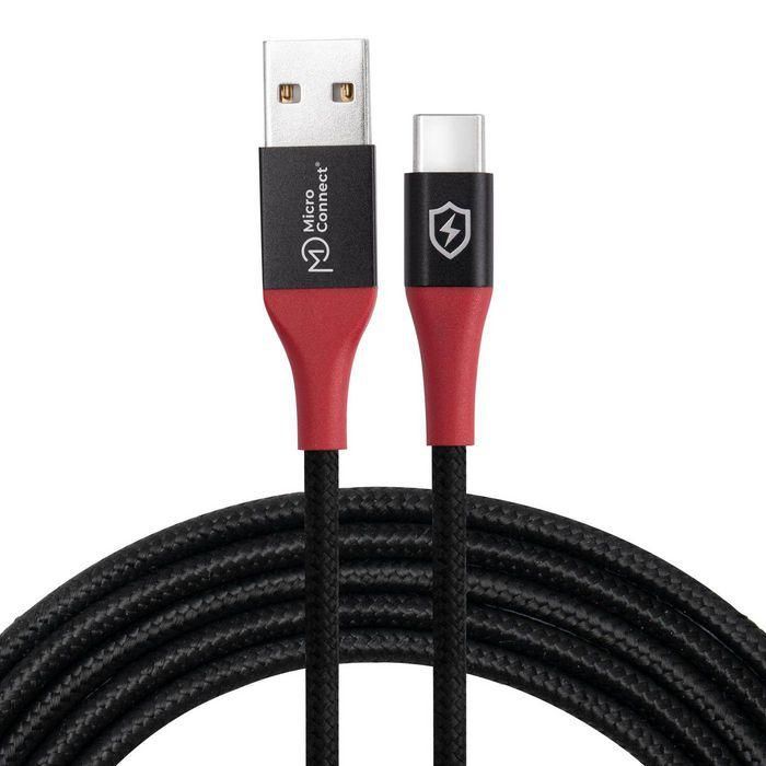 MicroConnect Cable USB-A a USB-C Safe Charge, solo carga, bloqueador de datos, 1.5m, 5V/2.4A 12W