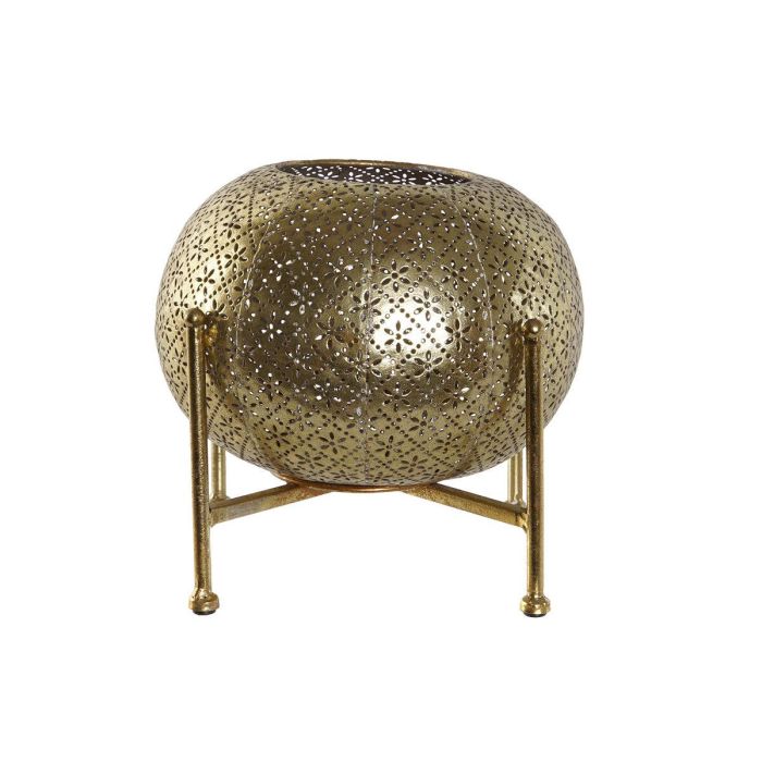 DKD Home Decor Portavela Oriental Dorado de Metal y Cristal para Decoración, 24x24x20 cm 0 DKD Home Decor Portavela Oriental Dorado de Metal y Cristal para Decoración, 24x24x20 cm 0