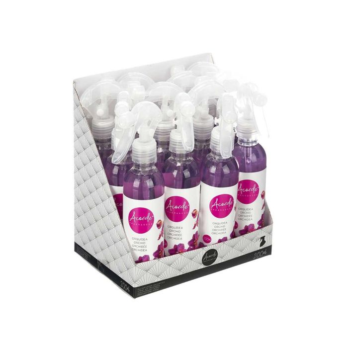 Ambientador Pulverizador Orquidea 200 Ml Acorde 4X22CM (24 Unidades) 2 Ambientador Pulverizador Orquidea 200 Ml Acorde 4X22CM (24 Unidades) 2