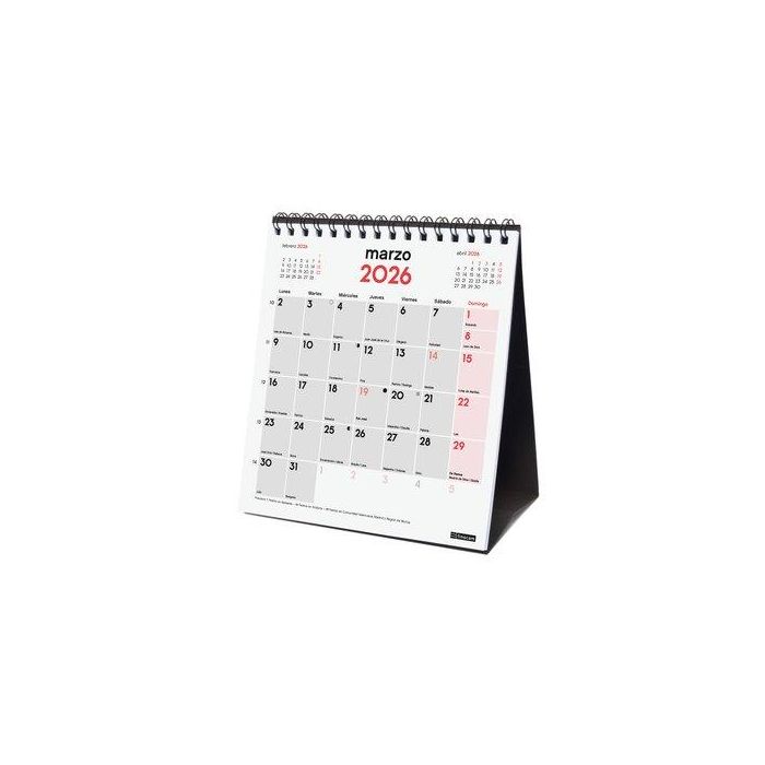 Finocam Calendario de Sobremesa XS-140x150 mm Neutro 2026