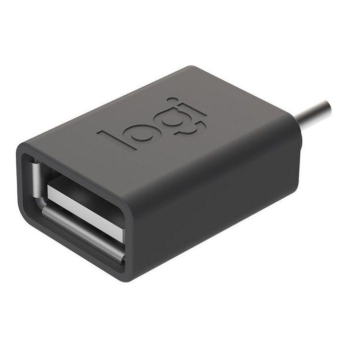 Logitech Adaptador USB-C a USB-A para Productos Inalámbricos, Receptores Unifying/Bolt, Laptops, Tablets y Móviles.