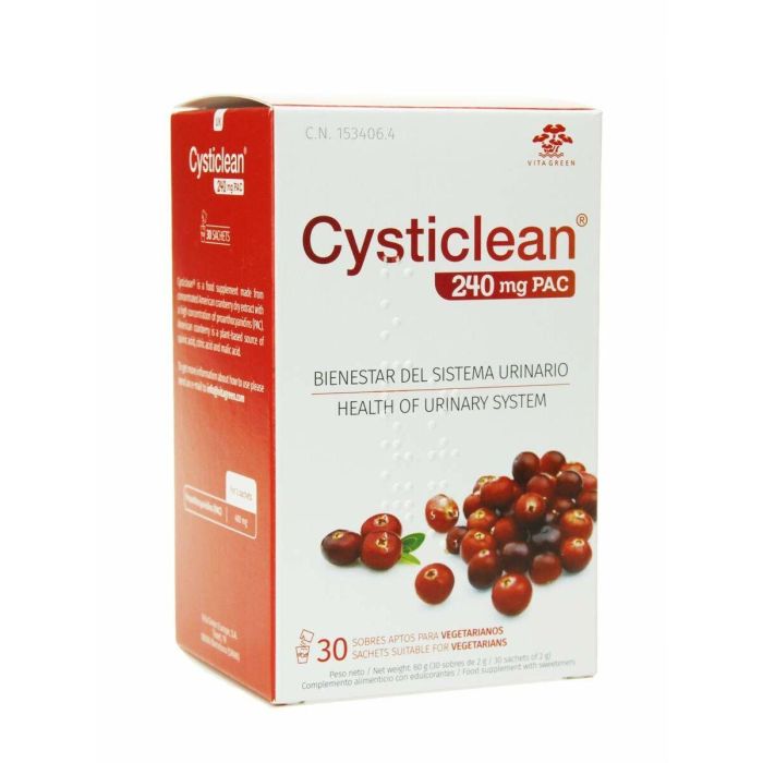 Cysticlean Clásico 240 mg De Pac Y Arándano Rojo Sobres Cysticlean Clásico 240 mg De Pac Y Arándano Rojo Sobres