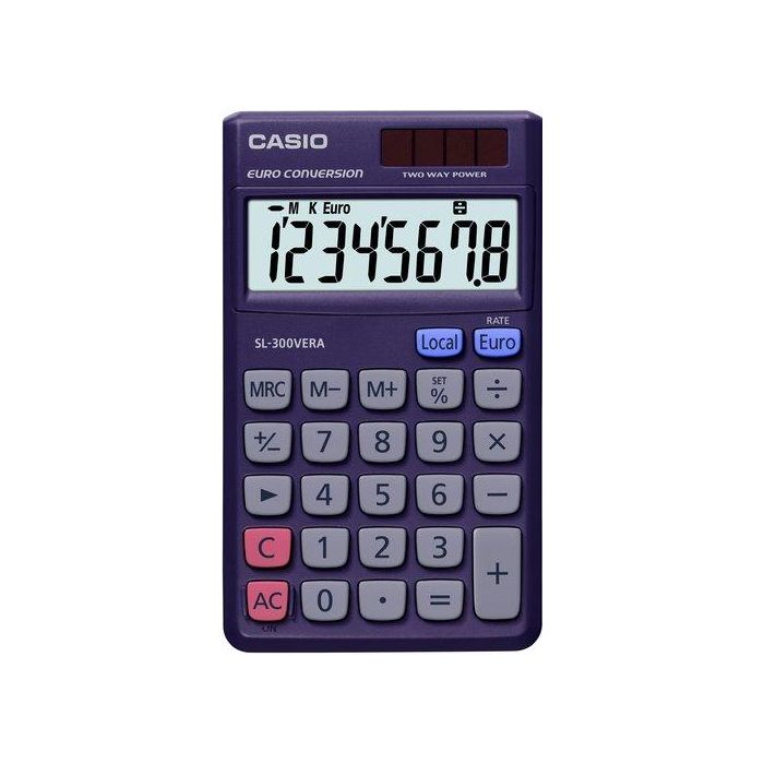 Calculadora De Bolsillo Casio 8 Digitos Sl-300 Vera