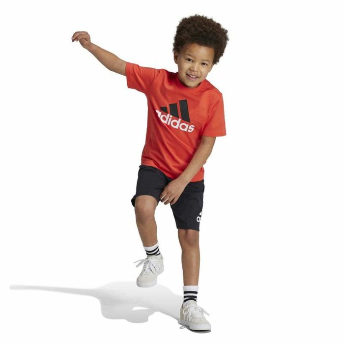 Conjunto Deportivo para Niños Adidas Essentials Negro Multicolor Naranja Conjunto Deportivo para Niños Adidas Essentials Negro Multicolor Naranja