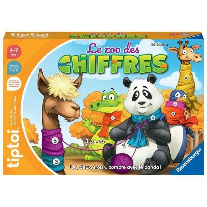 Ravensburger 00189 tiptoi Number Zoo Juego Educativo Electrónico sin Pantalla para Niños a partir de 4 Años 2