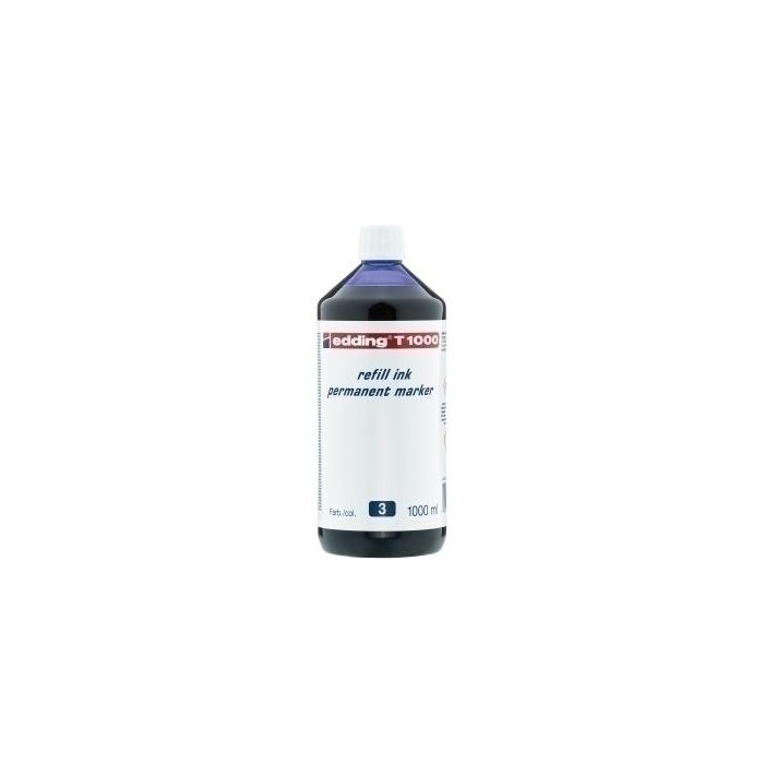 Tinta Rotulador Edding Frasco 1 Litro T1000 Azul