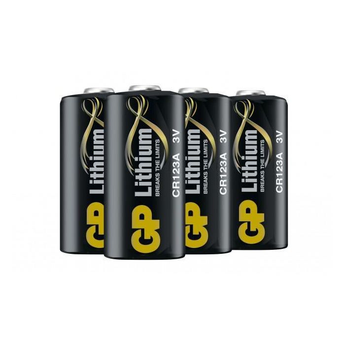 GP CR123A Pilas de Litio, Paquete de 4, Larga Duración y Rendimiento Extremo, 10 Años de Vida Útil 2 GP CR123A Pilas de Litio, Paquete de 4, Larga Duración y Rendimiento Extremo, 10 Años de Vida Útil 2