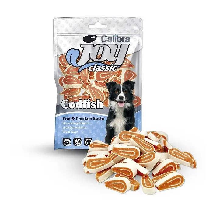 Calibra Joy Dog Classic Bacalhau Frango Sushi 80 gr