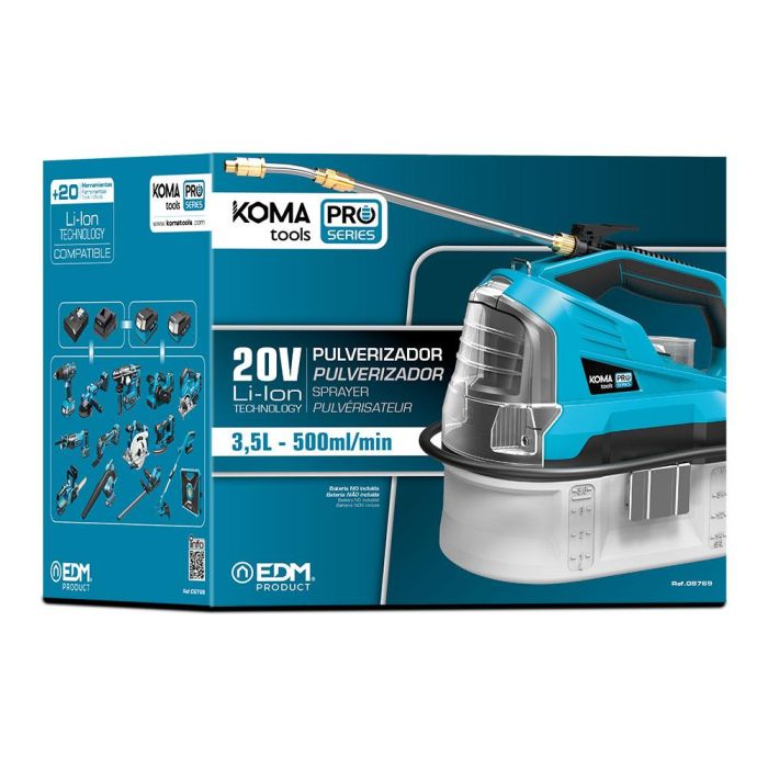 Koma Tools Pulverizador / Sulfatadora 20V Sin Batería ni Cargador 3.5L 1