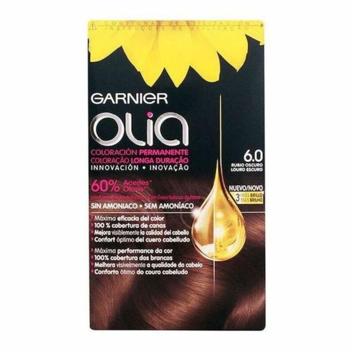 Garnier Olia Coloración Permanente #6,0 Rubio Oscuro Lote 4 pz 0 Garnier Olia Coloración Permanente #6,0 Rubio Oscuro Lote 4 pz 0