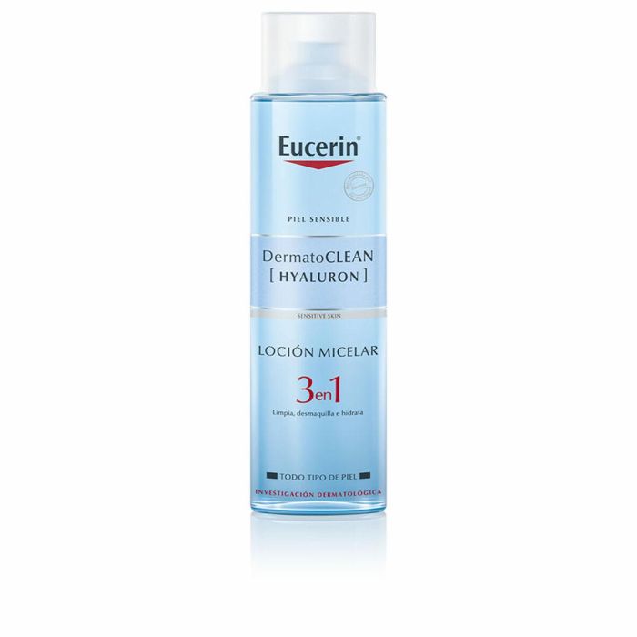 Eucerin Dermatoclean Agua Micelar 400 ml Solución Limpieza Facial Rápida para Todo Tipo de Pieles, Incluso Sensibles
