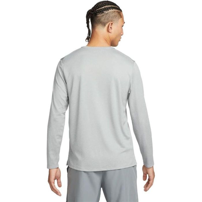 Camiseta de Manga Larga Hombre Nike Dri-Fit Uv Miler Long-Sl Gris 3