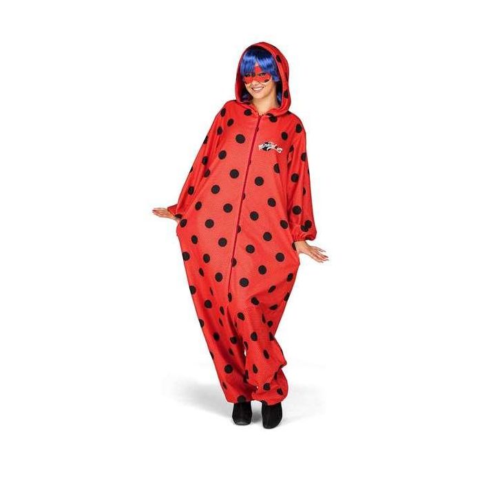 Disfraz ladybug pyjamas XS (mono con capucha, peluca y antifaz) Disfraz ladybug pyjamas XS (mono con capucha, peluca y antifaz)