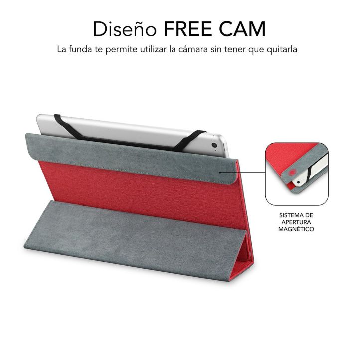 Subblim Universal Freecam Tablet Case 10.1" Red SUB-CUT-2FC002 1