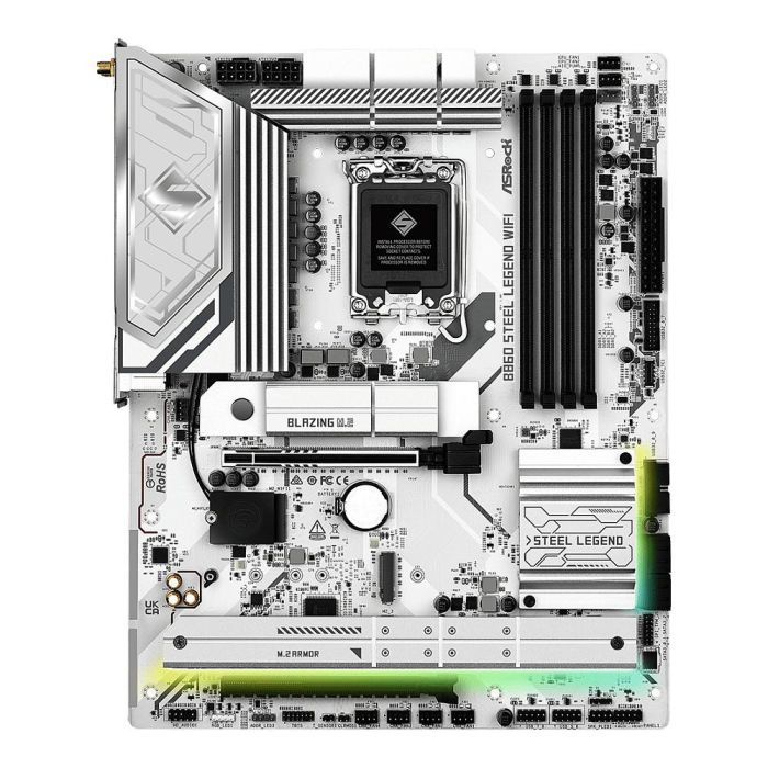ASRock B860 Steel Legend WiFi Placa Base ATX para Intel LGA 1851, DDR5, HDMI/DP, Wi-Fi 6E, Bluetooth 5.3 1