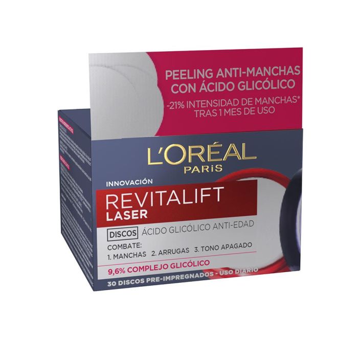 L'Oréal Paris Revitalift Laser X3 Peel Pads 30 Unidades 1 L'Oréal Paris Revitalift Laser X3 Peel Pads 30 Unidades 1