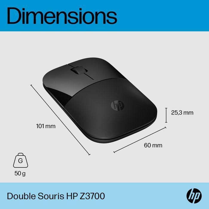 HP Z3700 Dual Black Mouse Inalambrico 8