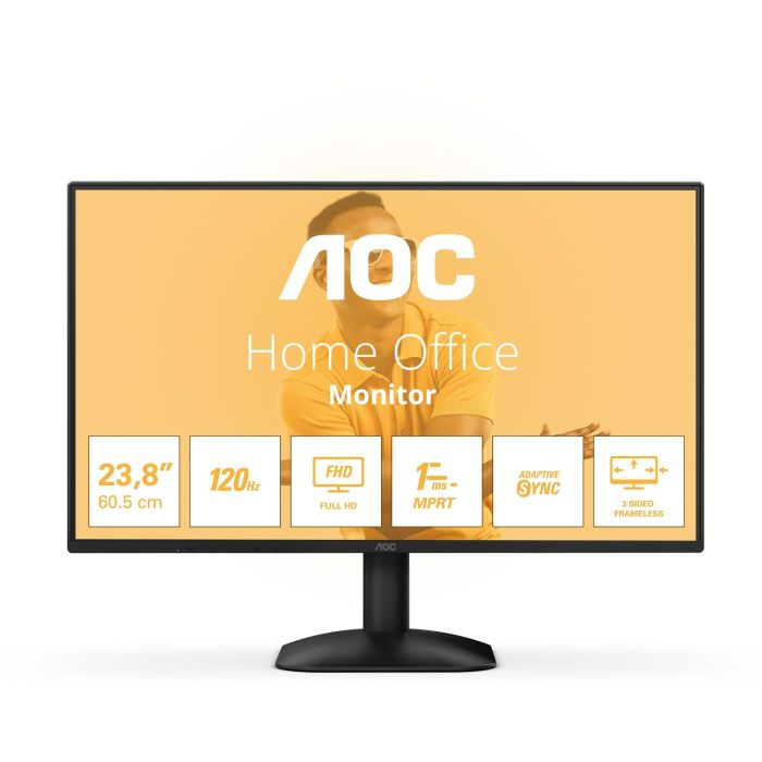 AOC 24B31H Monitor IPS 23.8" Full HD 1920x1080 4ms 120Hz HDMI D-Sub Low Blue Light Flicker-Free 0 AOC 24B31H Monitor IPS 23.8" Full HD 1920x1080 4ms 120Hz HDMI D-Sub Low Blue Light Flicker-Free 0