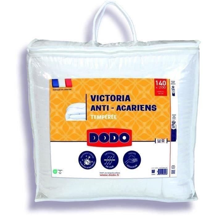 Edredón Victoria 140x200 cm - DODO - templado - Relleno 100% Poliéster - 1 persona - blanco Edredón Victoria 140x200 cm - DODO - templado - Relleno 100% Poliéster - 1 persona - blanco