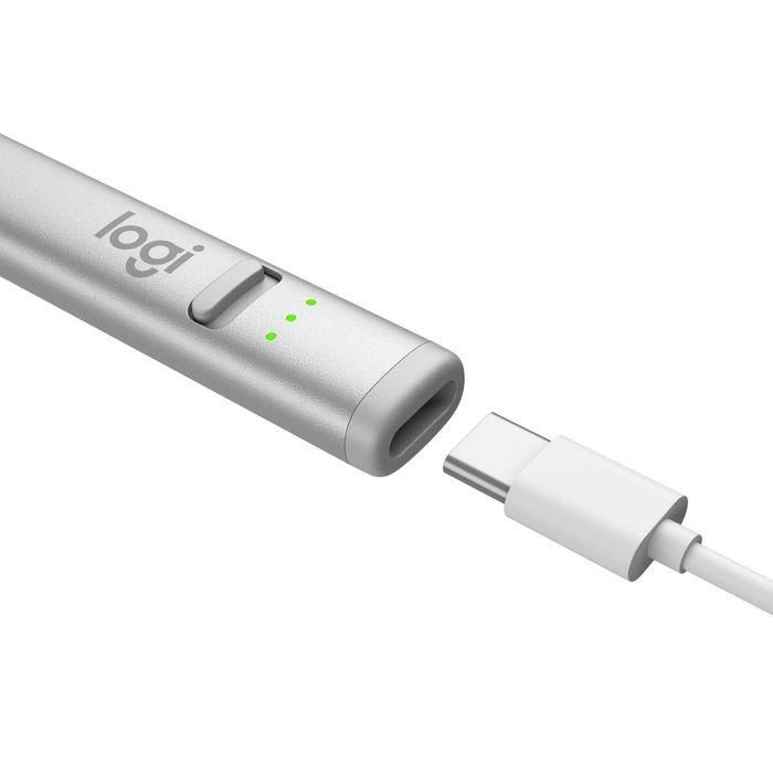 Lapiz Digital Logitech Crayon Silver Usb - C 4
