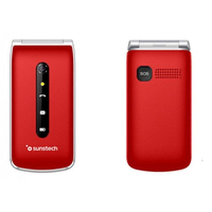 Teléfono Móvil para Mayores Sunstech CELT18RD Rojo 2,4" 5