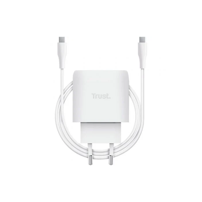 Trust Cargador Pared GaN Maxo 45W 25522 con 1xUSB Tipo-C y Cable Incluido