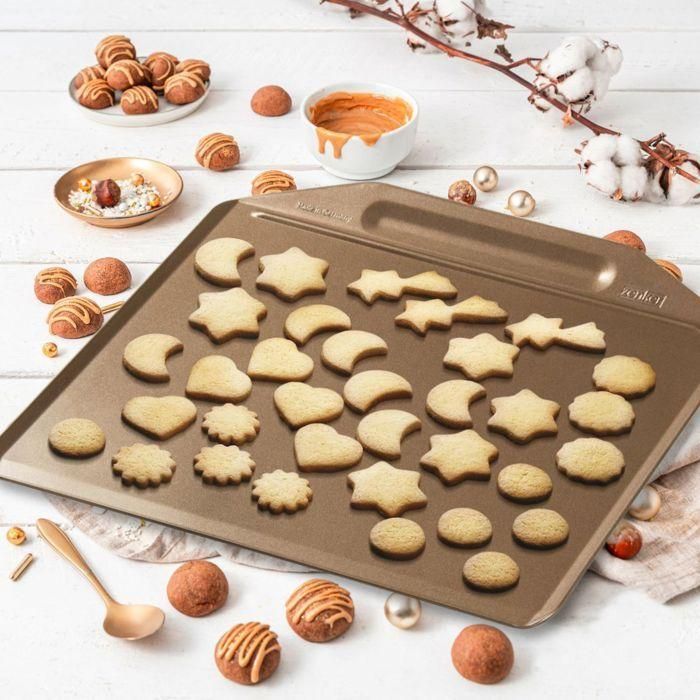 Zenker ZEN1697070515654 – Bandeja para Hornear sin Borde con 7 Cortadores de Galletas Navideñas 3