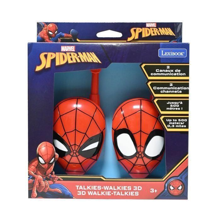 Lexibook Tw18Sp Walkie Talkies 3D Spiderman para Niños +3 Años, Alcance 500 Metros, Fácil Uso 2