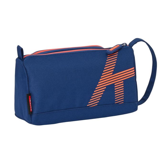 Estuche Escolar con Accesorios Kelme Navy blue Naranja Azul marino 20 x 11 x 8.5 cm (32 Piezas) 2