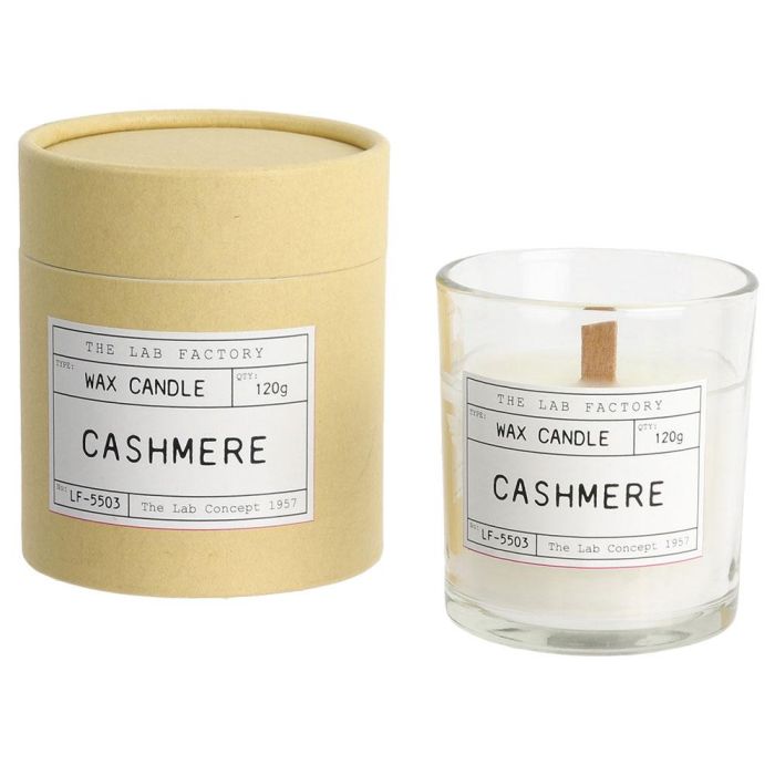 Home Deco Factory Vela Cera 120G Apothicaire Vaso Cristal Mecha Madera Aromas Variados 5