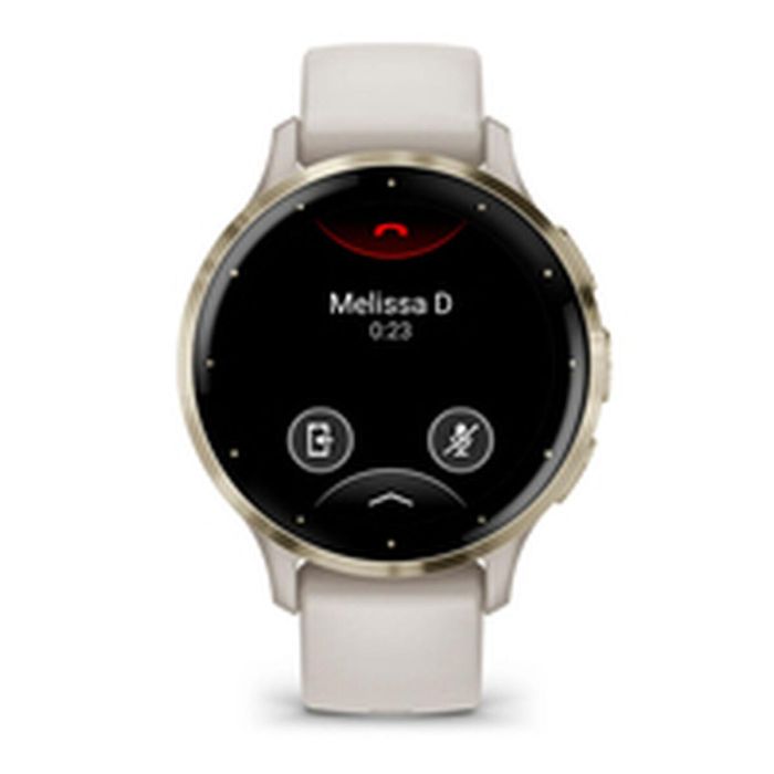 Garmin AAAAL87491 Reloj inteligente con GPS Venu 3S, 30,4 mm (1,2"), acero dorado suave, caja marfil, correa silicona marfil 9