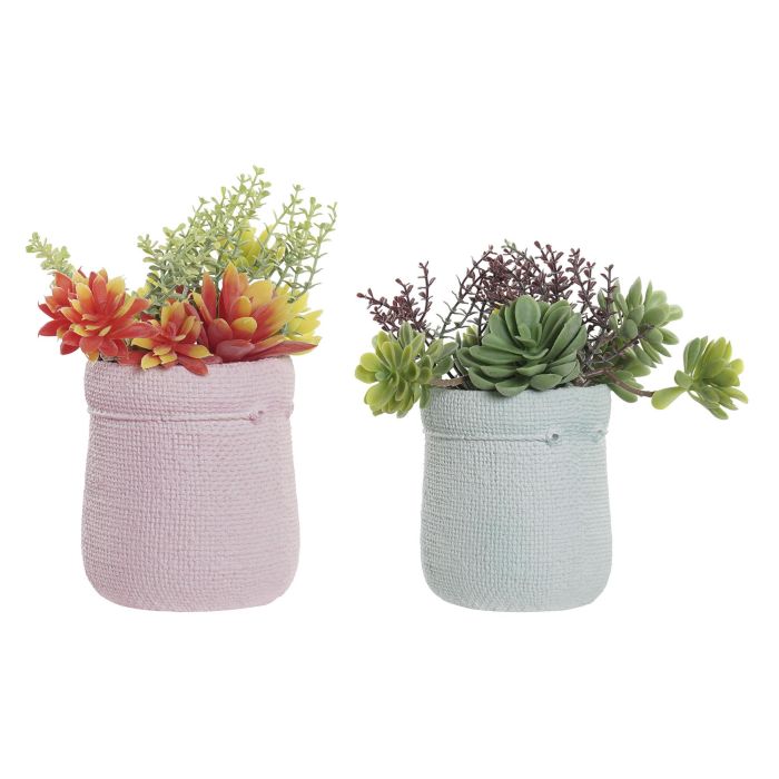 DKD Home Decor Planta Surtido de 4 Unidades Colores Rosa, Verde Menta, Malva, Naranja 10x18x18 cm PE EVA DKD Home Decor Planta Surtido de 4 Unidades Colores Rosa, Verde Menta, Malva, Naranja 10x18x18 cm PE EVA